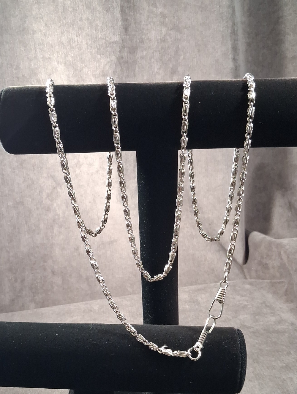 Silver Tone Lumachina Link Wallet Chain Belt LIKE NEW 48"